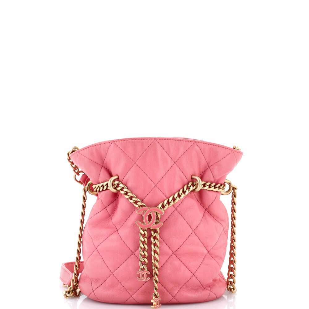 Chanel Small Pending CC Drawstring Bucket Bag